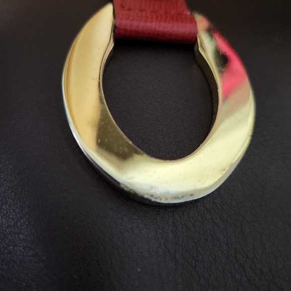 Vintage Christian Dior Red & Gold Keychain Fob - Picture 4 of 4